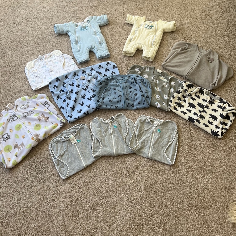 Lot of 12 swaddles